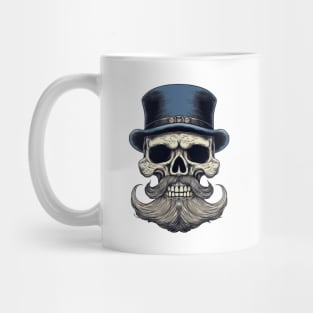 Skull with mustache Mug